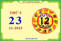 Tu vi ngay 23 11 2023 thu 5 12 con giap 2023 11 17