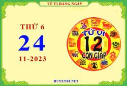 Xem tử vi ngày 24/11/2023 thứ 6 của 12 con giáp chi tiết nhất Xem tử vi ngày 24/11/2023 chi tiết nhất 1 Tu vi ngay 24 11 2023 thu 6 12 con giap 2023 11 17