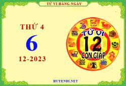 Tu vi ngay 6 12 2023 thu 4 12 con giap 2023 11 29