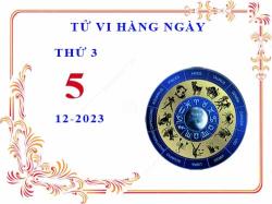 Xem tử vi ngày 5/12/2023 thứ 3 của 12 cung hoàng đạo chi tiết nhất. 1 tu vi ngay 5 12 2023 thu 3 12 cung hoang dao 2023 11 29 1