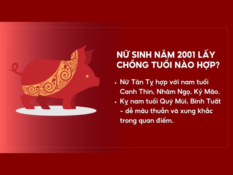 Tuổi Tân Tỵ lấy chồng tuổi nào?