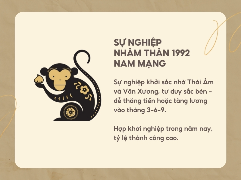 Sự nghiệp tuổi Nhâm Thân năm 2026 nam mạng