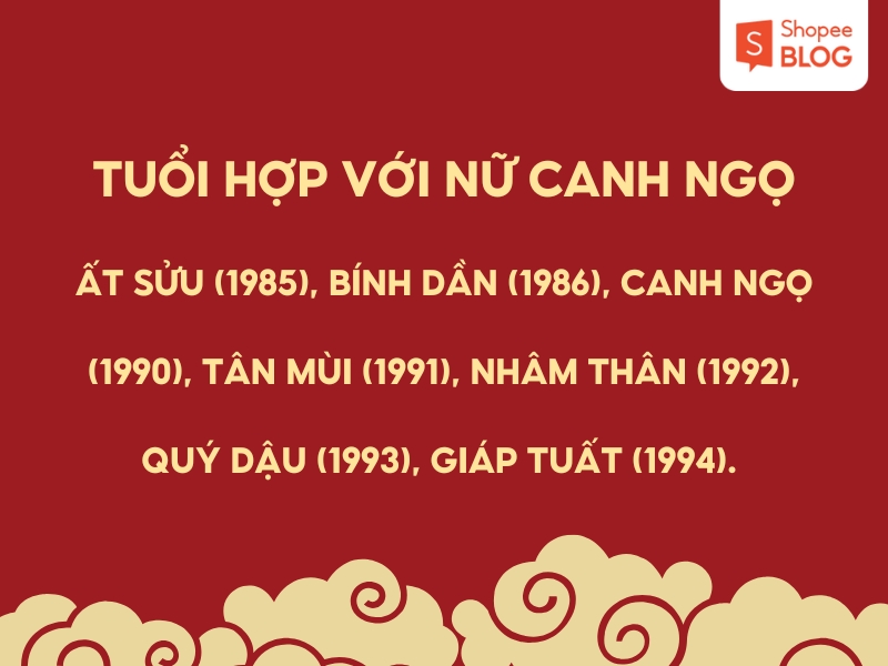 Tuổi hợp với nữ 1990