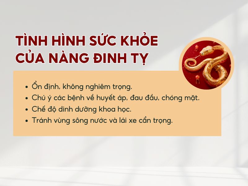 Tuổi Đinh Tỵ nữ mạng 1977 chú ý đến sức khỏe trong năm 2026