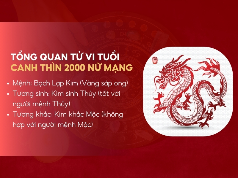 tổng quan Tử vi tuổi Canh Thìn năm 2026 nữ mạng
