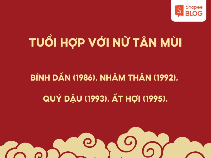 Tuổi hợp với nữ 1991