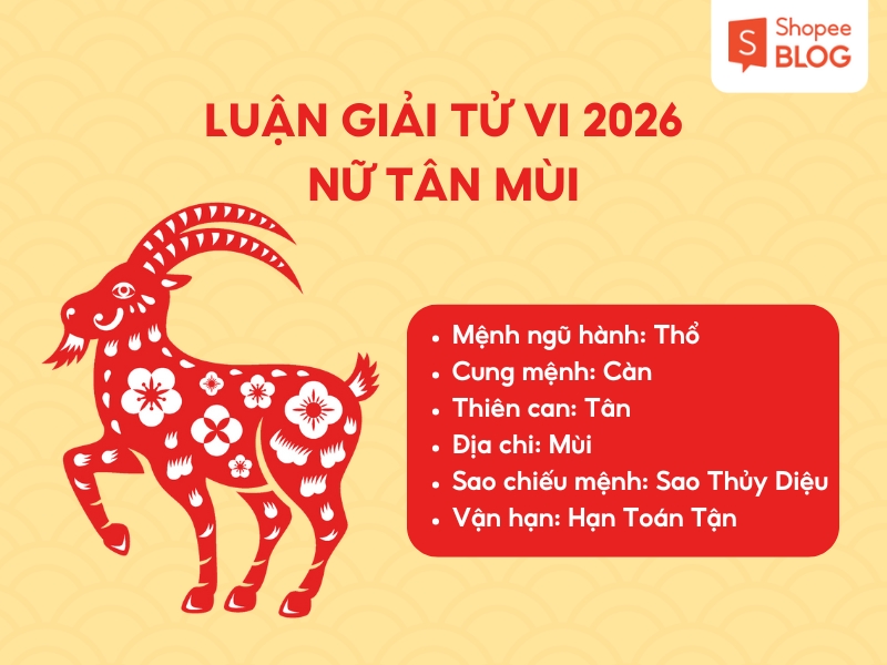 Luận giải tử vi nữ sinh nữ 1991 năm 2026