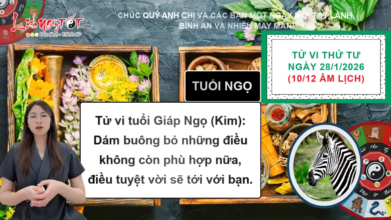Tử Vi Hàng Ngày 28/1/2026: Vận Trình 12 Con Giáp Chi Tiết Từ A Đến Z 7 Cảm ơn quý độc giả đã theo dõi và chúc một ngày mới tốt lành, bình an.