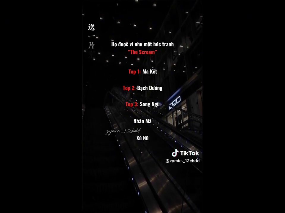 Cảnh phố xá với đèn đường, kèm dòng chữ đỏ về "vibe Bạch Nguyệt Quang".